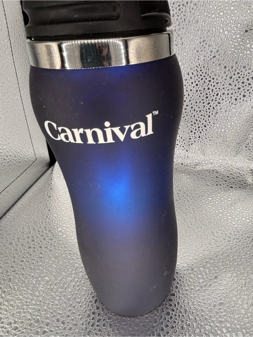 Carnival Branded Blue Travel Tumbler